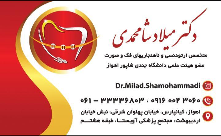دکتر میلاد شامحمدی متخصص ارتودنسی و ناهنجاریهای فک و صورت